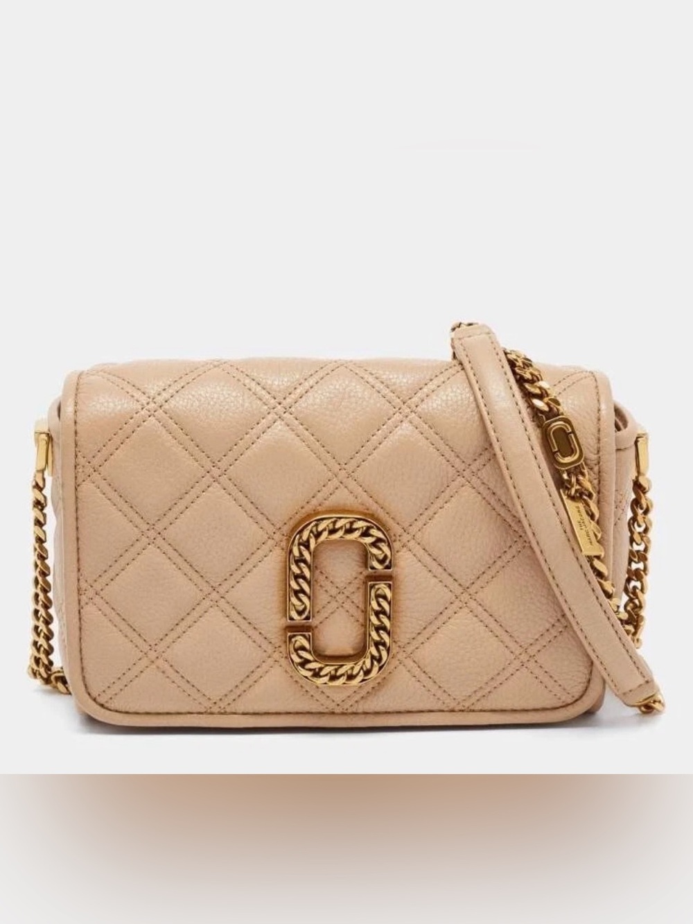 MARC JACOBS The Status Flap Crossbody Bag (Tan). Softshot/Snapshot/Camera Bag